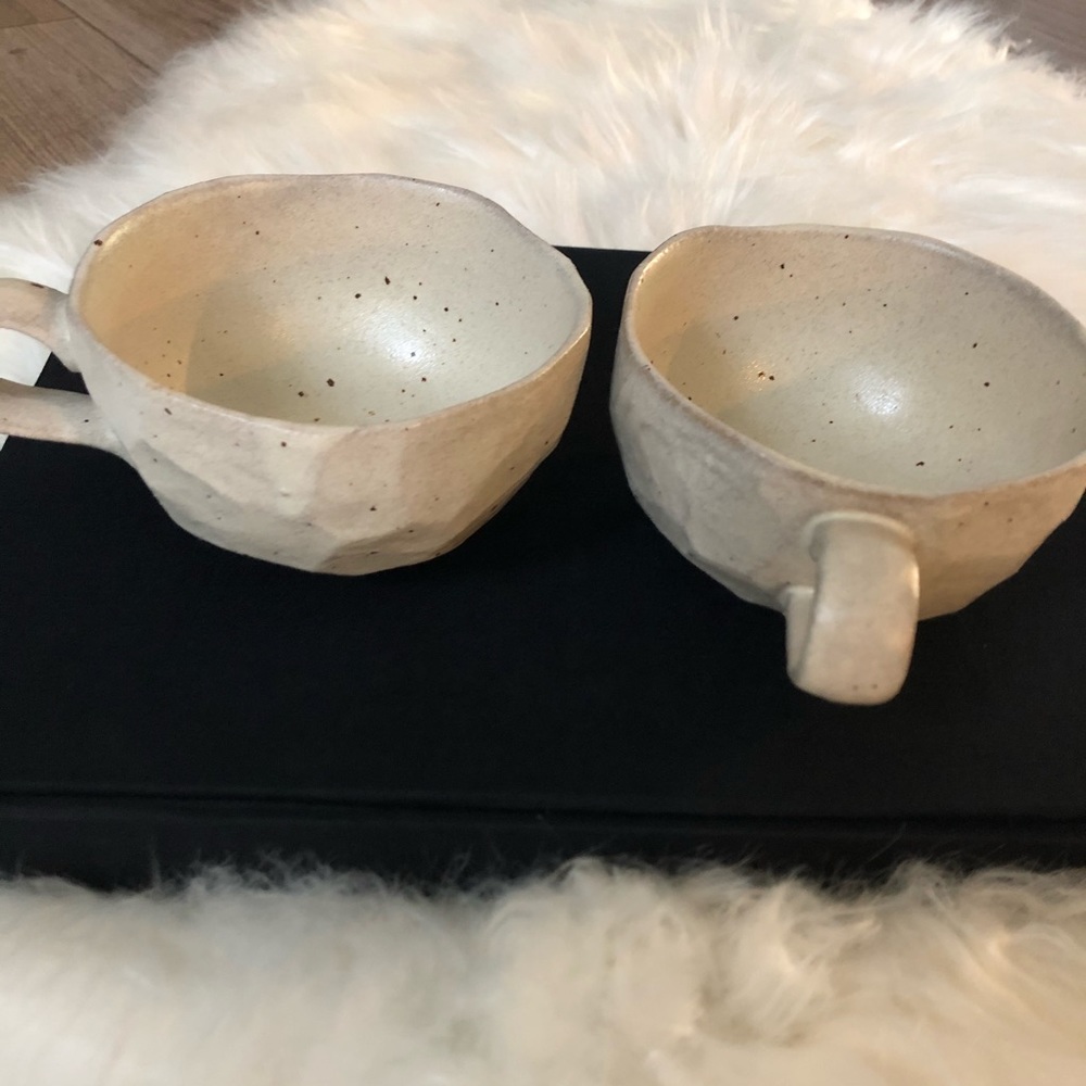 Neutral Tan Expresso Mugs